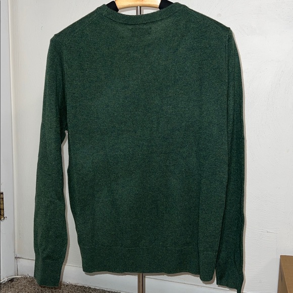 Quince Women’s Forest Green Crewneck Sweater - Picture 3 of 9